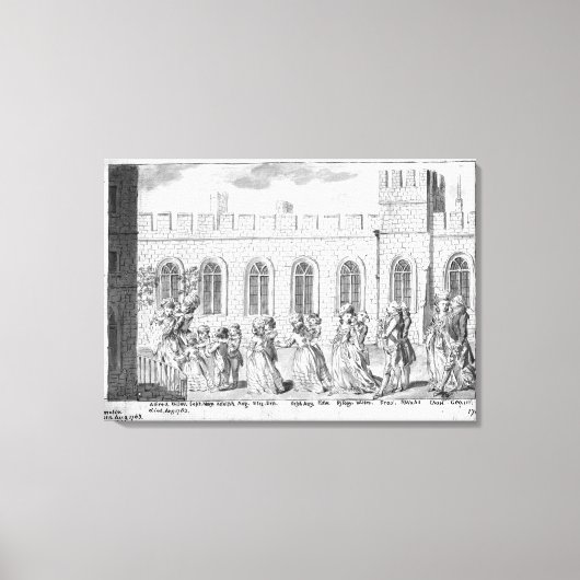 King George III en Queen Charlotte Canvas Afdruk (Voorkant)