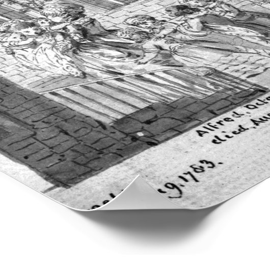 King George III en Queen Charlotte Poster (Hoek)