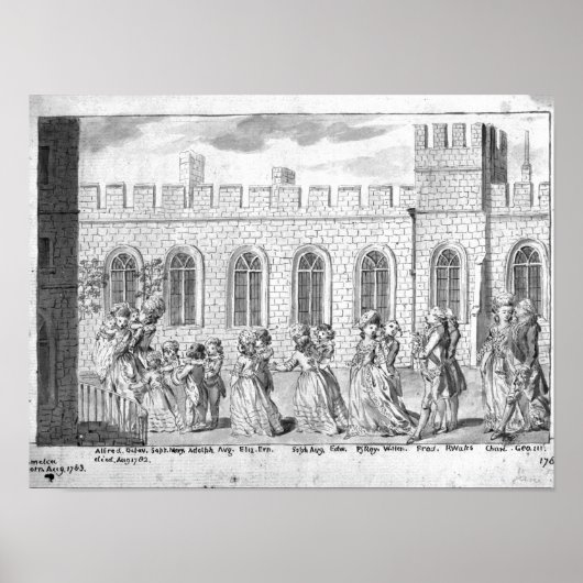 King George III en Queen Charlotte Poster (Voorkant)