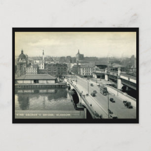 King George V Bridge, Glasgow, Schotland  Briefkaart