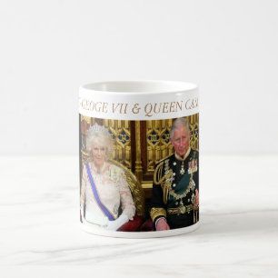 King George VII en Queen Camilla Koffiemok