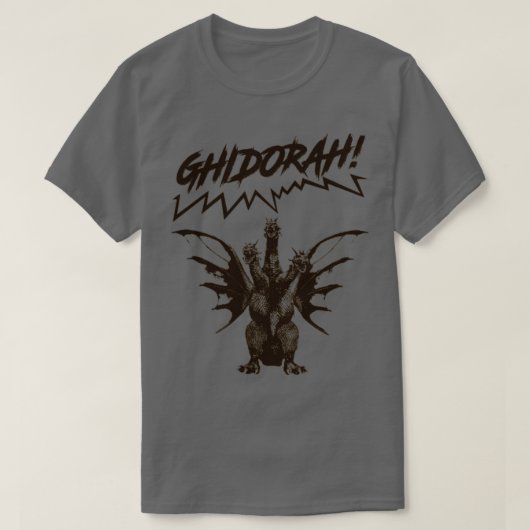 KING GHIDORAH GROTE NAAM T-SHIRT (Design voorkant)