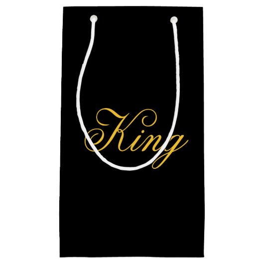 King Gift Bag Klein Cadeauzakje (Voorkant)