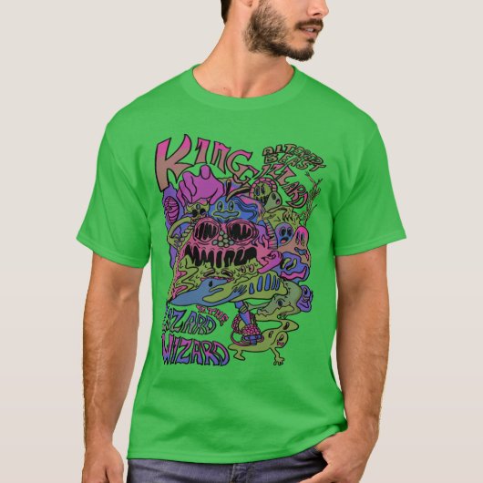 King Gizzard en de Hagedis Tovenaar Gewijzigd Bees T-shirt (Voorkant)