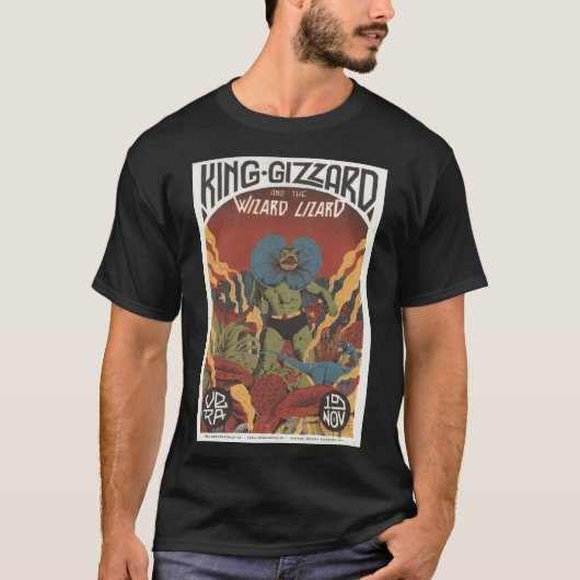 King Gizzard en de Lizard Wizard tour poster Cla T-shirt (Voorkant)