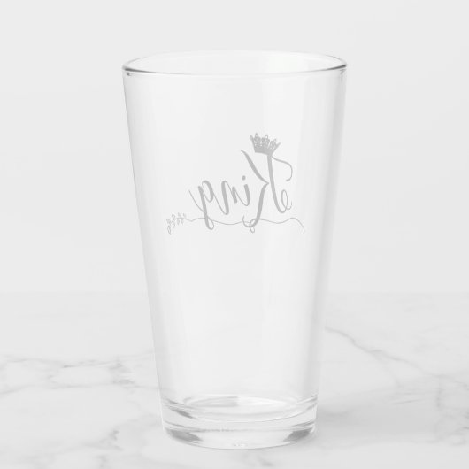 "King" Glas (Achterkant)