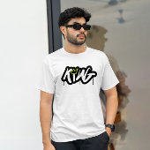 "King" Graffiti Street draag Stijl T-shirt