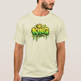 KING Graffiti Streetwear Urbane Typografie Ontwerp T-shirt
