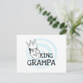 King Grampa T-shirts en geschenken Briefkaart (Staand voorkant)
