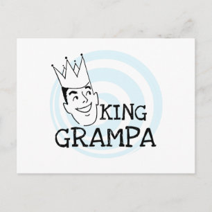 King Grampa T-shirts en geschenken Briefkaart