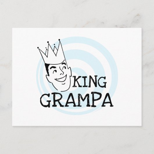King Grampa T-shirts en geschenken Briefkaart (Voorkant)