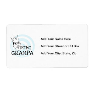 King Grampa T-shirts en geschenken Etiket