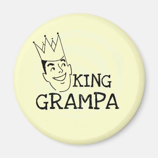 King Grampa T-shirts en geschenken Magneet (Voorkant)