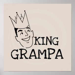 King Grampa T-shirts en geschenken Poster