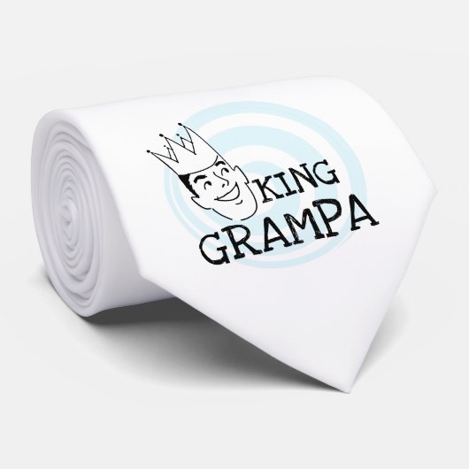 King Grampa T-shirts en geschenken Stropdas (Opgerold)