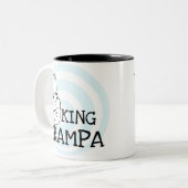 King Grampa T-shirts en geschenken Tweekleurige Koffiemok (Voorkant links)