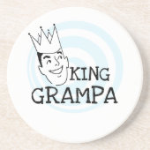 King Grampa T-shirts en geschenken Zandsteen Onderzetter (Voorkant)