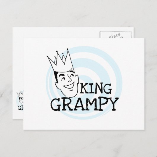King Grampy Tshirts en geschenken Briefkaart (Voorkant / Achterkant)
