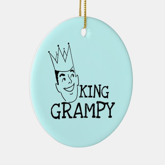 King Grampy Tshirts en geschenken Keramisch Ornament (Rechts)