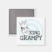 King Grampy Tshirts en geschenken Magneet (Voorkant / Achterkant)