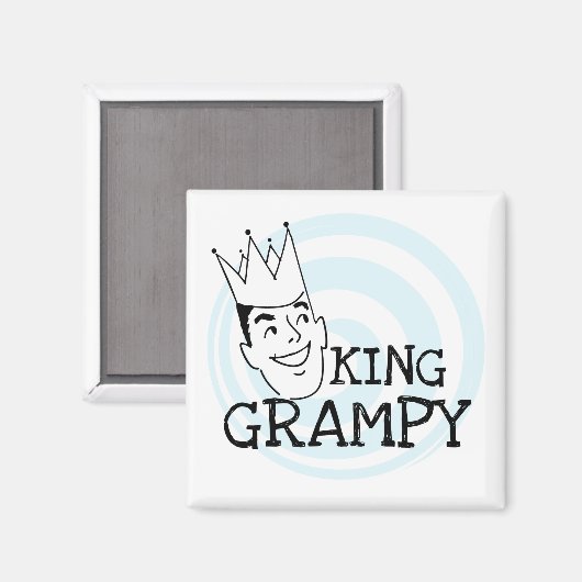 King Grampy Tshirts en geschenken Magneet (Voorkant / Achterkant)