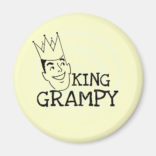 King Grampy Tshirts en geschenken Magneet (Voorkant)