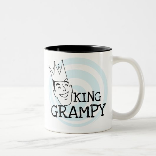 King Grampy Tshirts en geschenken Tweekleurige Koffiemok (Rechts)