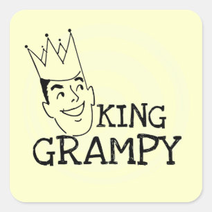 King Grampy Tshirts en geschenken Vierkante Sticker
