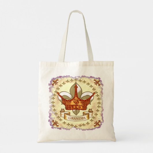 King Grandpa canvas tas (Achterkant)