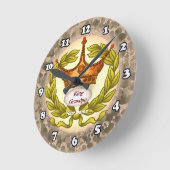 King Grandpa Clock Ronde Klok (Hoek)