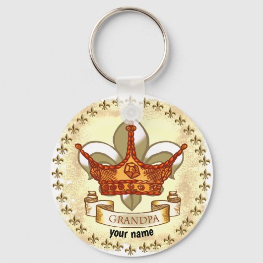 King Grandpa sleutelhanger (Voorkant)