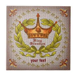 King Grandpa tegel Tegeltje