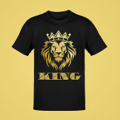 King Graphic w/Crown Golden Lion Gekleurde Mannen T-shirt