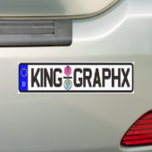 King Graphx Euro Bord Bumpersticker (Op auto)