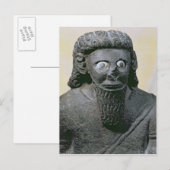 King Hadad, van het paleis bij Tell-Halaf, Syrië Briefkaart (Voorkant / Achterkant)