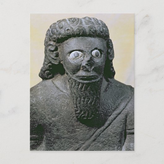 King Hadad, van het paleis bij Tell-Halaf, Syrië Briefkaart (Voorkant)