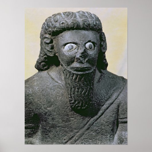 King Hadad, van het paleis bij Tell-Halaf, Syrië Poster (Voorkant)