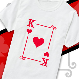 King Hearts Kaart Kostuum Speelkaarten King Hearts T-shirt