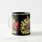 KING HENRY DE ACHT WAPENKAT TWEEKLEURIGE KOFFIEMOK (Voorkant links)