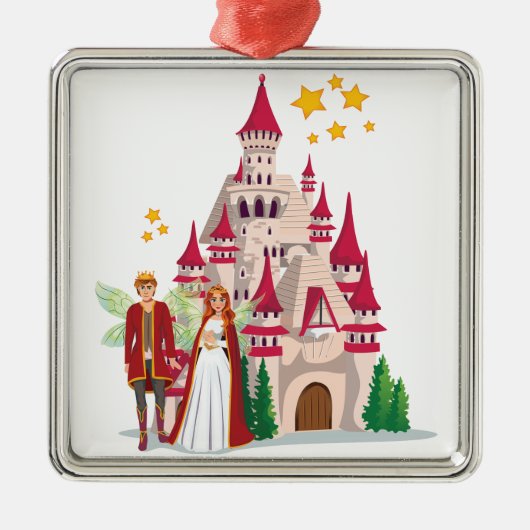 King Henry en Queen Olivia Metalen Ornament (Voorkant)