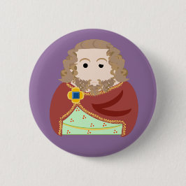 King Henry III of England. Ronde Button 5,7 Cm