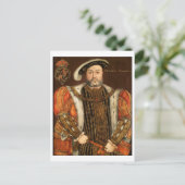 King Henry VIII Briefkaart (Staand voorkant)