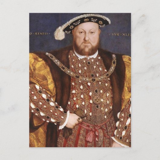 King Henry VIII Briefkaart (Voorkant)