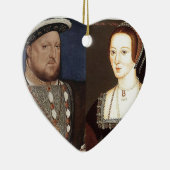 King Henry VIII en Anne Boleyn Keramisch Ornament (Rechts)