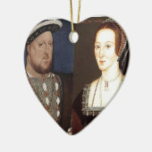 King Henry VIII en Anne Boleyn Keramisch Ornament (Links)