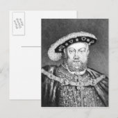King Henry VIII illustratie Briefkaart (Voorkant / Achterkant)