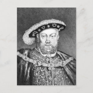 King Henry VIII illustratie Briefkaart