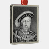 King Henry VIII illustratie Metalen Ornament (Rechts)