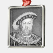 King Henry VIII illustratie Metalen Ornament (Links)