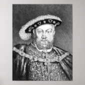 King Henry VIII illustratie Poster (Voorkant)
